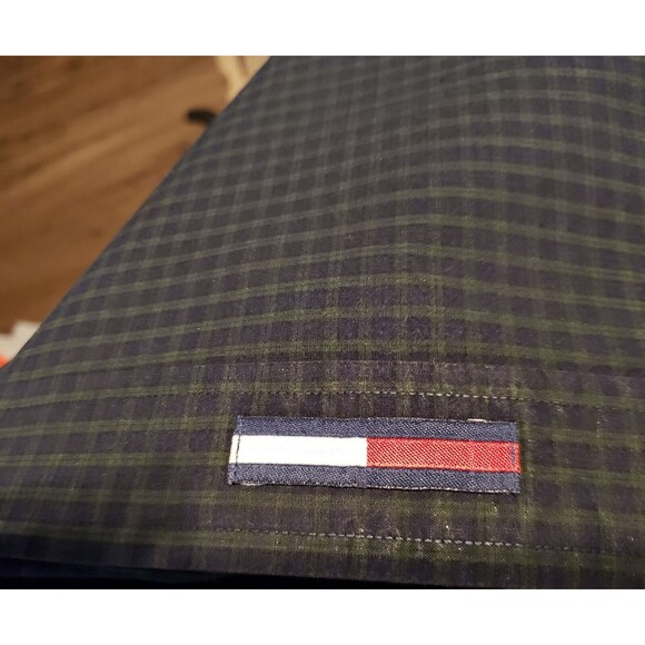 Tommy Hilfiger Navy Checkered Button Down Men's Longsleeve Shirt Sz S  ( 15.5... - Picture 4 of 5